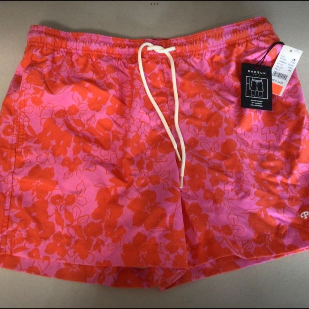 NEW Mens PacSun Swim Trunks - M